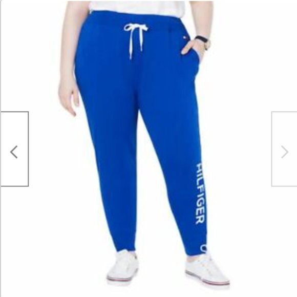 tommy hilfiger logo jogger pants